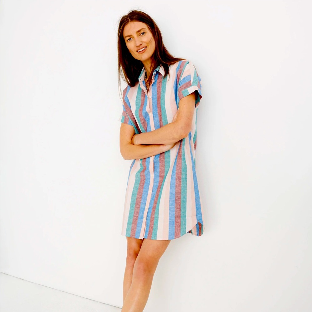 Central Shirtdress in Flagstaff Stripe